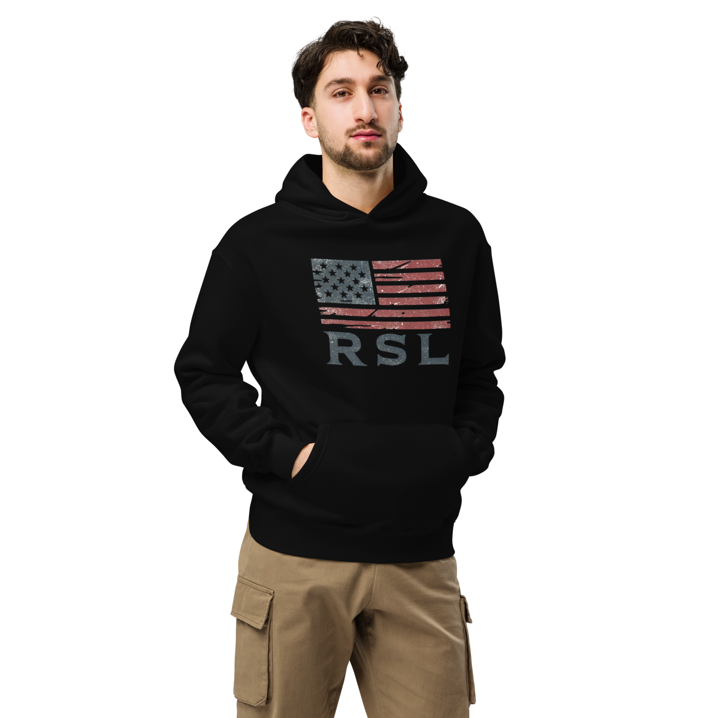 RSL U.S. Flag Oversized Unisex Hoodie