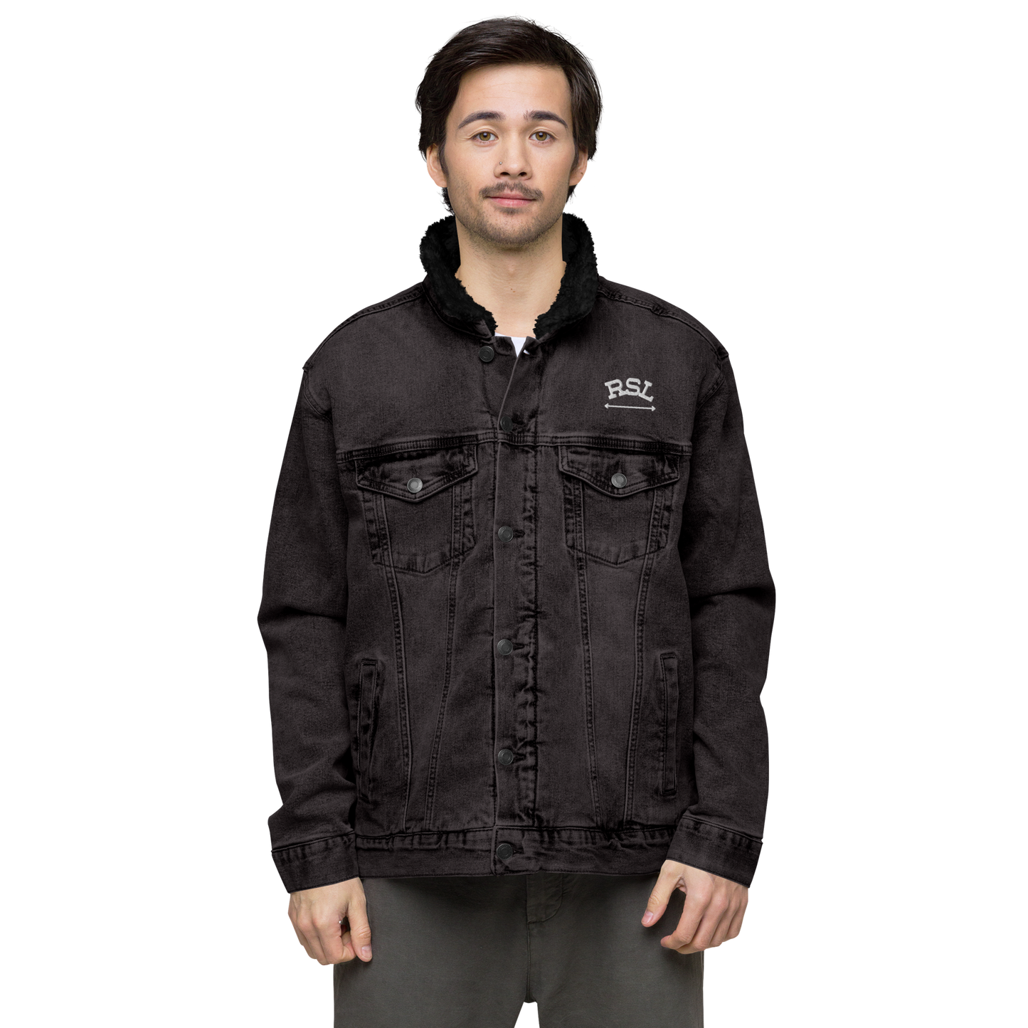 RSL Unisex Denim Sherpa Jacket