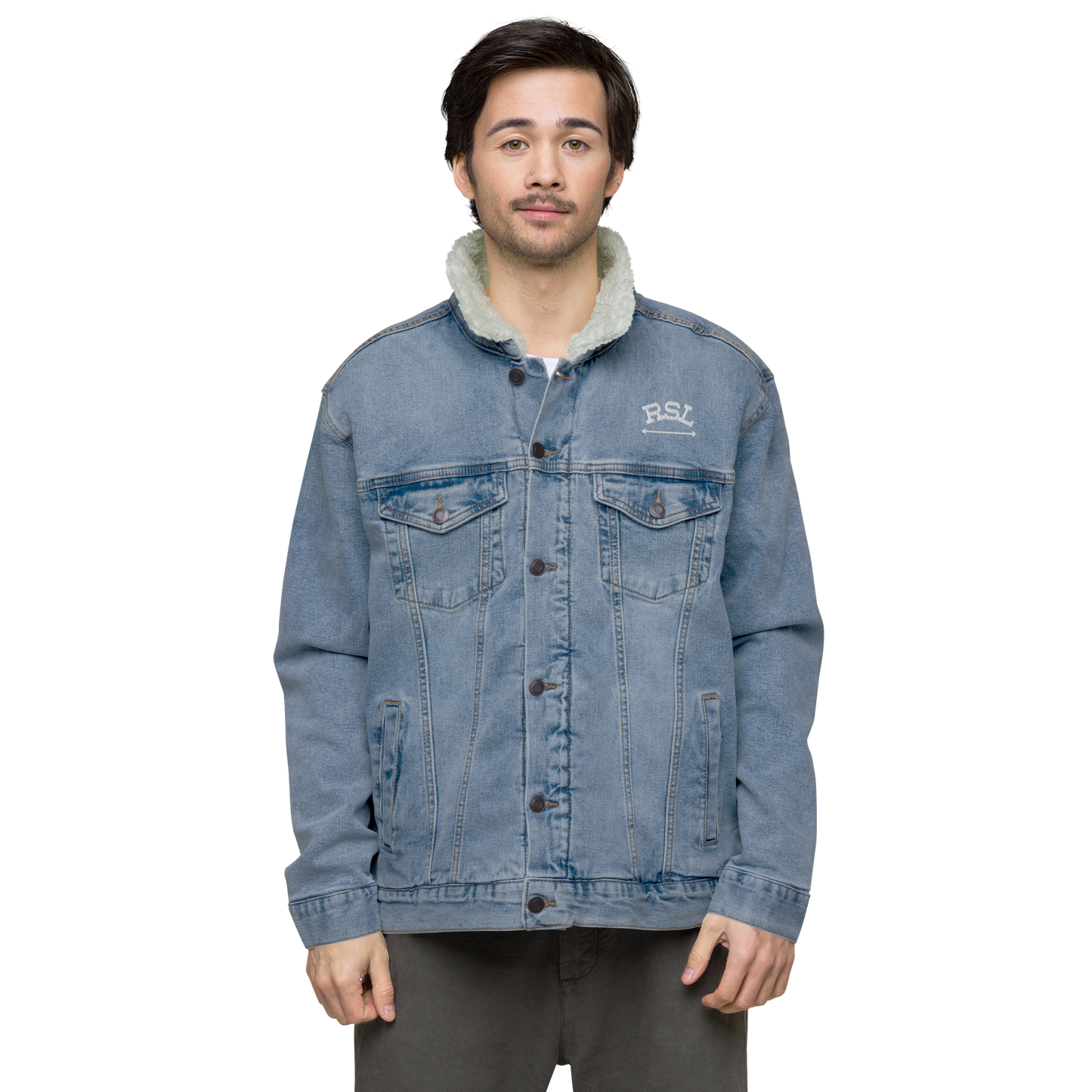 RSL Unisex Denim Sherpa Jacket