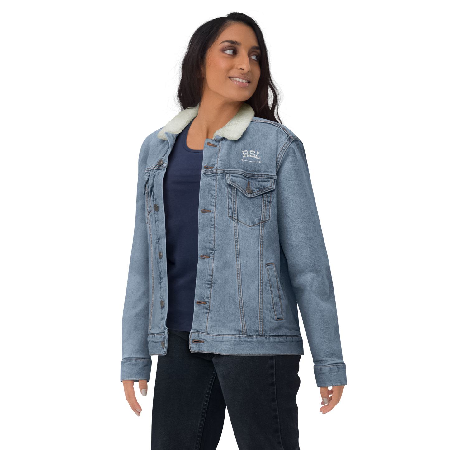 RSL Unisex Denim Sherpa Jacket