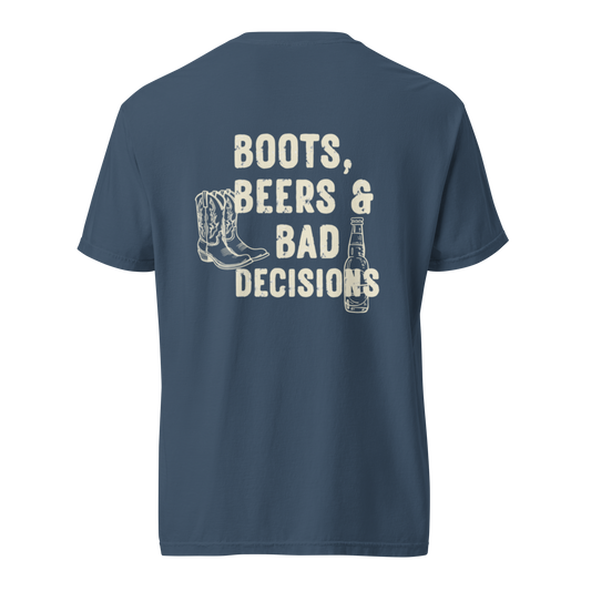RSL Boots, Beers and Bad Decisions Unisex T-Shirt