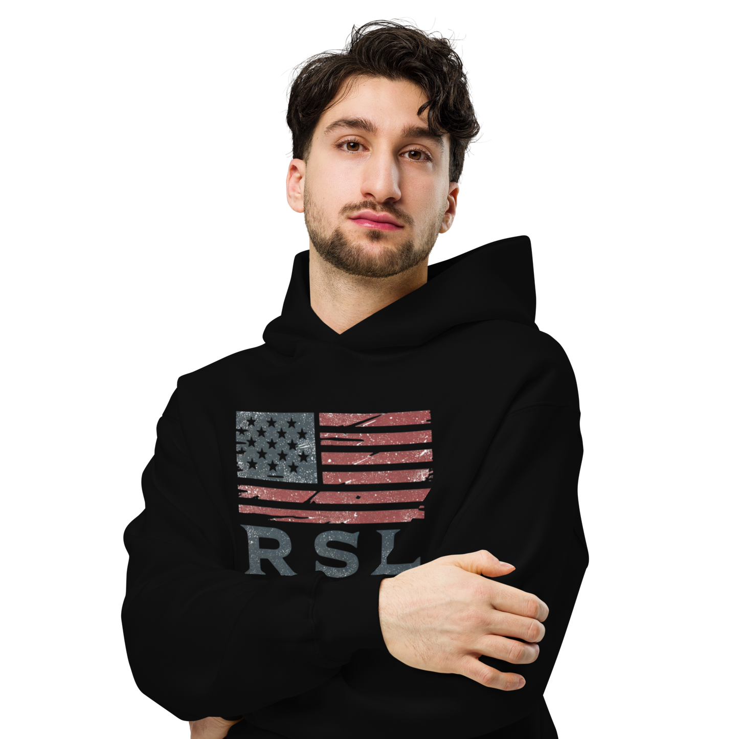 RSL U.S. Flag Oversized Unisex Hoodie