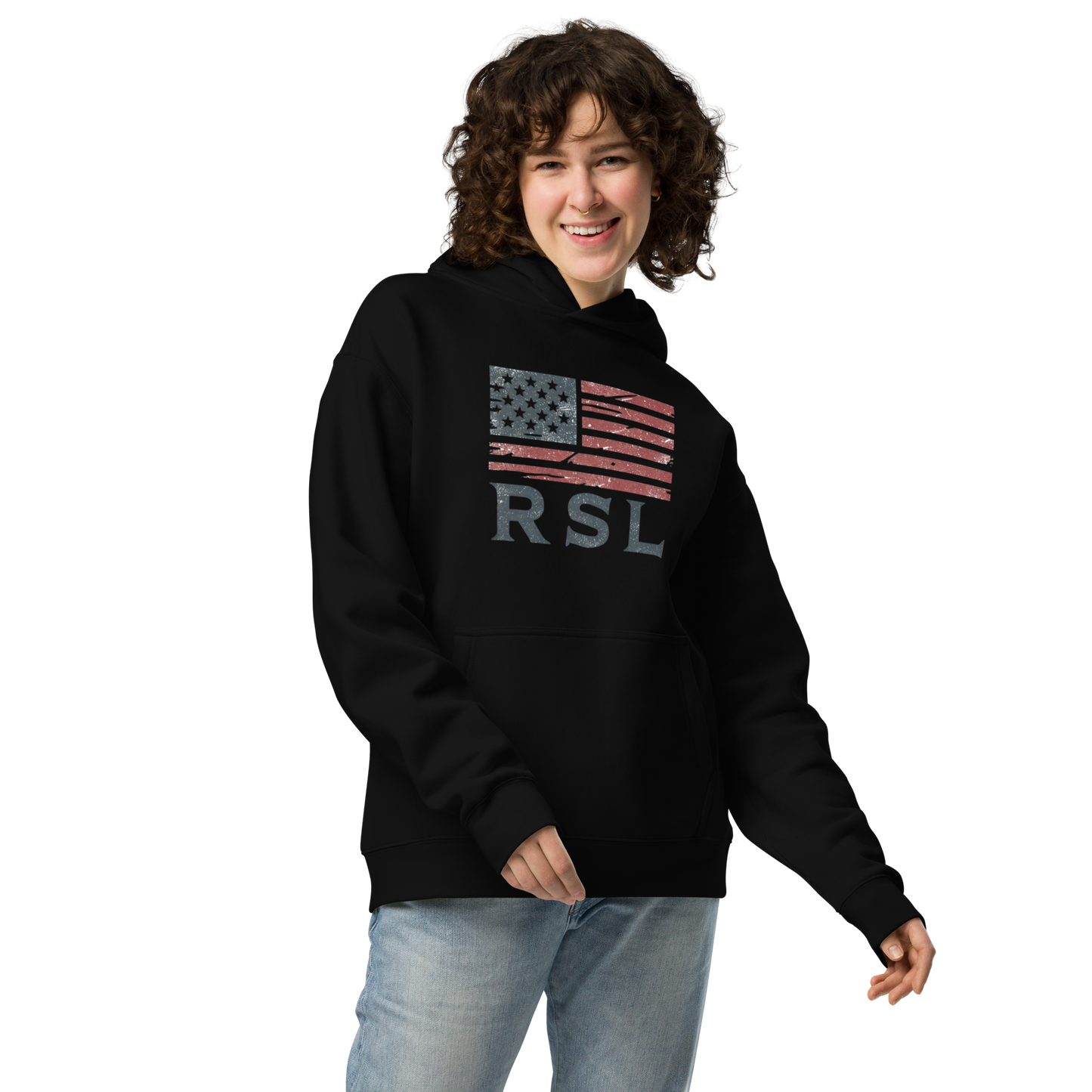 RSL U.S. Flag Oversized Unisex Hoodie