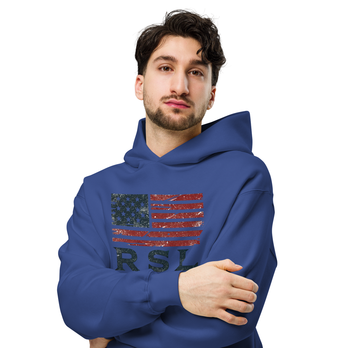 RSL U.S. Flag Oversized Unisex Hoodie