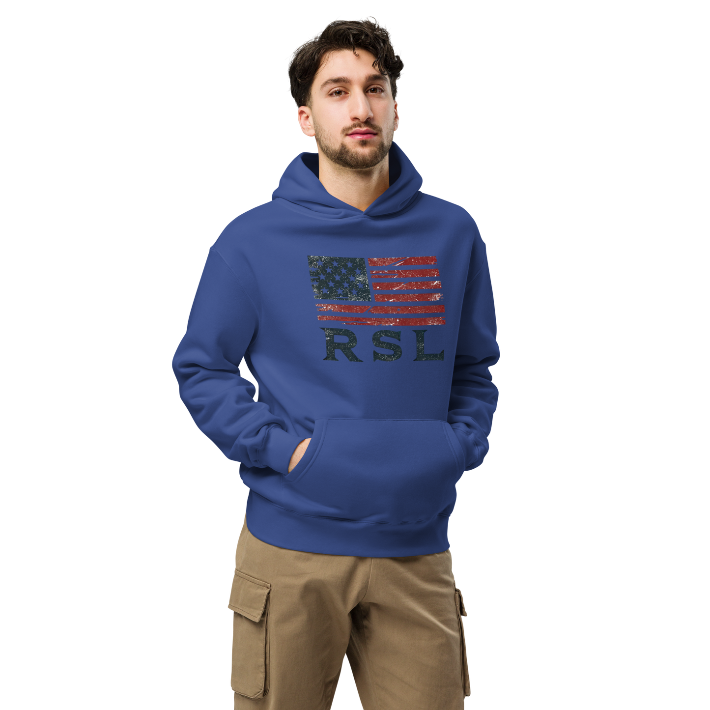 RSL U.S. Flag Oversized Unisex Hoodie